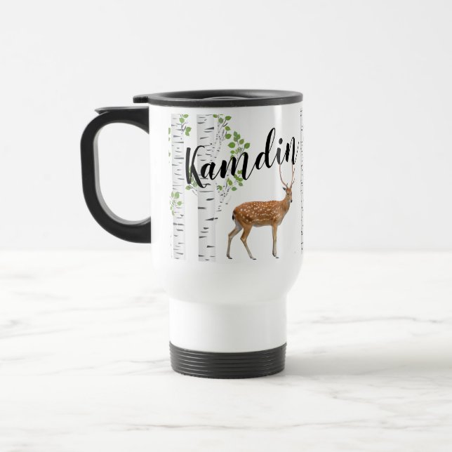 Personlig 15 uns kaffe mugg Hjort Doe Buck för (Vänster)