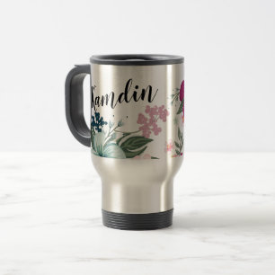 Personlig 15 uns kaffe mugg Tropical Flowers
