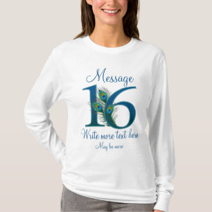 Personlig 16-årsjubileum 16-årsdagen t-shirt