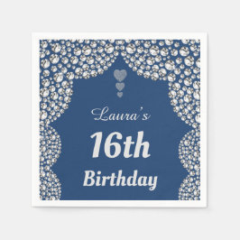 Personlig 16:e eller redigera åldern för party-blö pappersservett