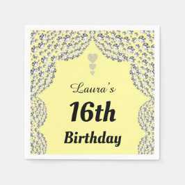 Personlig 16:e eller redigera åldern för party-blö pappersservett
