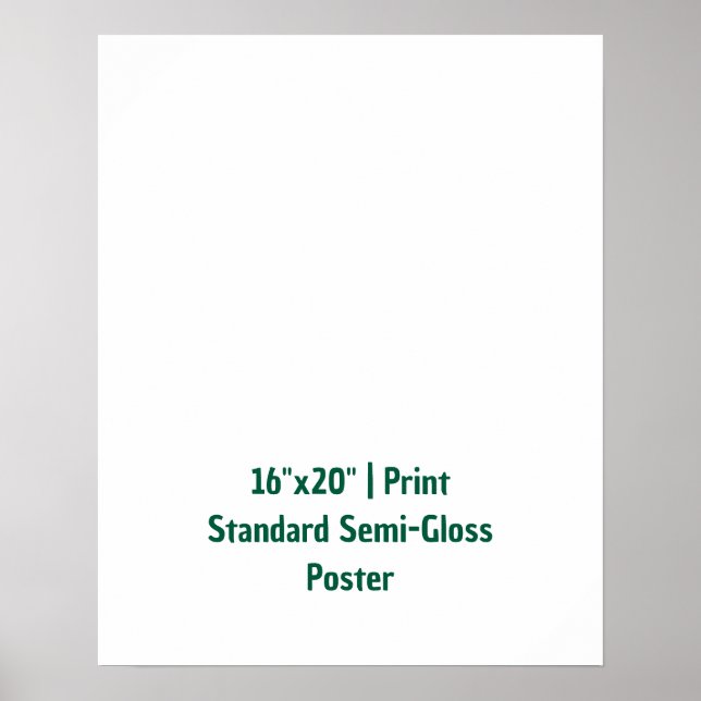 Personlig 16"x20"  Standard halvblank glans Poster (Framsidan)