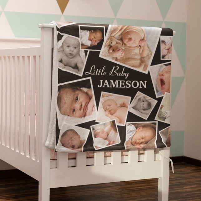 Personlig 17 Baby fotokollage Fleecefilt (Skapare uppladdad)