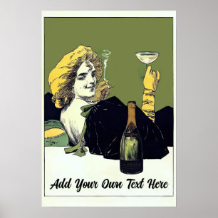 Personlig 1800-talets Vin Poster