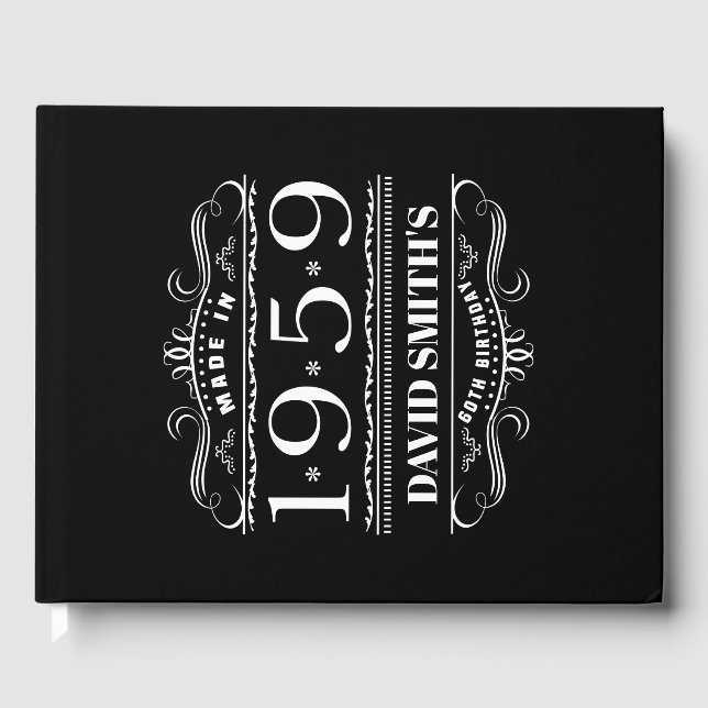 Personlig 1959 För manar födelsedag Gästböcker (Framsida)