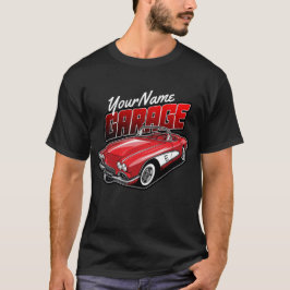 Personlig 1961 C1 Red Classic Sports Car Garage T Shirt