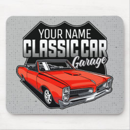 Personlig 1966 Car Garage för konvertibla klassisk Musmatta