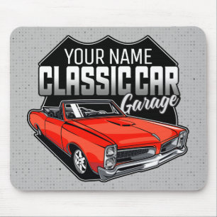 Personlig 1966 Car Garage för konvertibla klassisk Musmatta