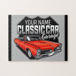 Personlig 1966 Car Garage för konvertibla klassisk Pussel