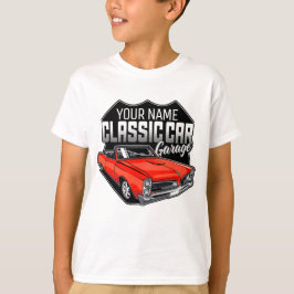 Personlig 1966 Convertible Klassisk Bilgarage T Shirt