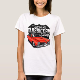 Personlig 1966 GTO Classic Car Garage T Shirt