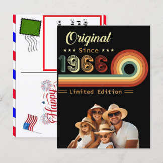 Personlig 1966 Sextioårsdag, 4 juli C Helg Vykort
