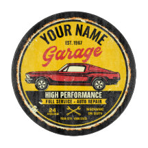 Personlig 1967 Fastback Red Classic Car Garage