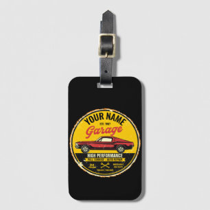Personlig 1967 Fastback Red Classic Car Garage Bagagebricka