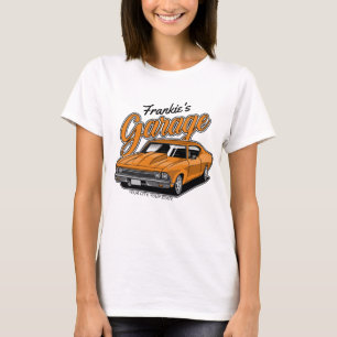 Personlig 1968 396 Klassisk Muskelbilsgarage T Shirt