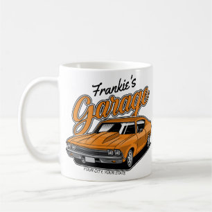 Personlig 1968 396 Klassiskt bilgarage Kaffemugg