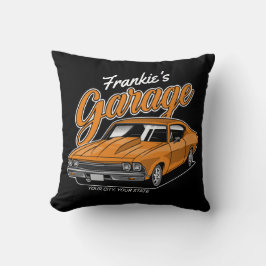 Personlig 1968 396 Klassiskt bilgarage Kudde