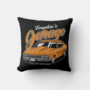 Personlig 1968 396 Klassiskt bilgarage Kudde