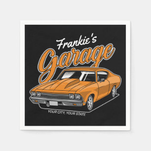 Personlig 1968 396 Klassiskt bilgarage Pappersservett