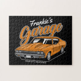 Personlig 1968 396 Klassiskt bilgarage Pussel