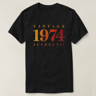 Personlig 1974-tryck, Retroinspirerad födelsedag T Shirt