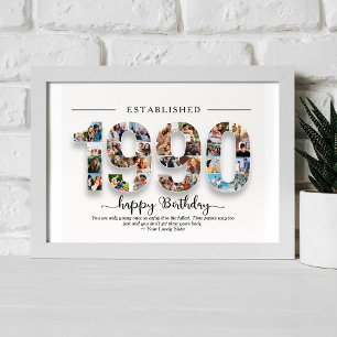 Personlig 1999: Born Etabled Photo Collage Poster