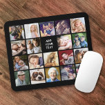 Personlig 19 Fyrkantig fotokollage Musmatta<br><div class="desc">Personligens musmatta innehåller 19 foton som du väljer och en textmall som du kan anpassa.</div>