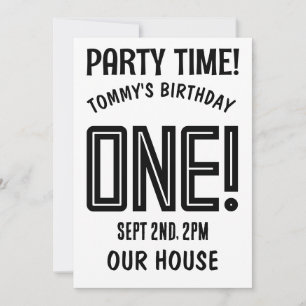 personlig 1:A BIRTHDAY-ANPASSNINGSBARNA Inbjudningar