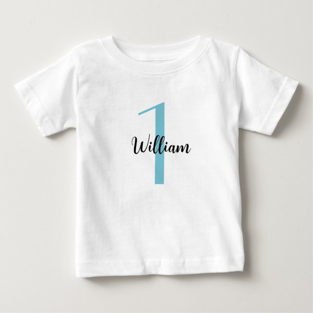 PERSONLIG 1:a födelsedagspressen, 1:a födelsedagen T Shirt (Framsida)