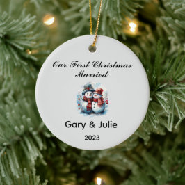 Personlig 1:a jultomten, gift Keepsaké Julgransprydnad Keramik