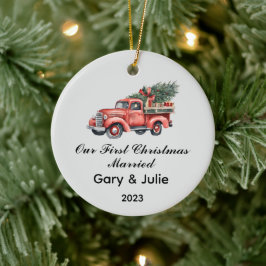 Personlig 1:a jultomten, gift Keepsaké Julgransprydnad Keramik
