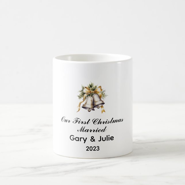 Personlig 1:a jultomten, gift Keepsaké Kaffemugg (Center)