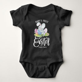 Personlig 1:a Påsk med Cute Bunny T Shirt