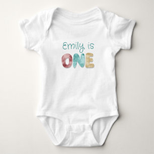 Personlig 1 första födelsedag Baby T Shirt