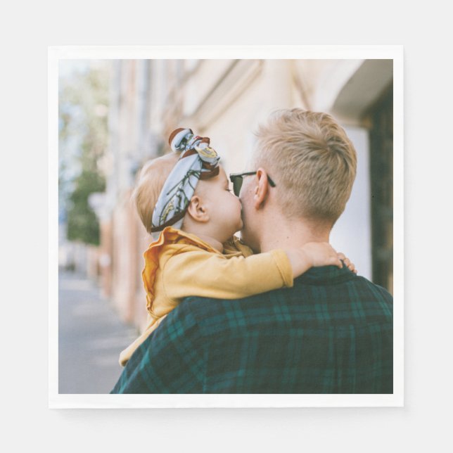 Personlig 1 Foto-Pappersservett Pappersservett (Framsidan)