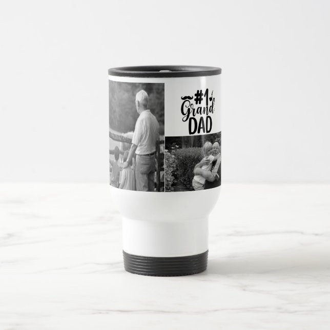 Personlig #1 Grand Pappa Travel/Commuter Mugg (Center)