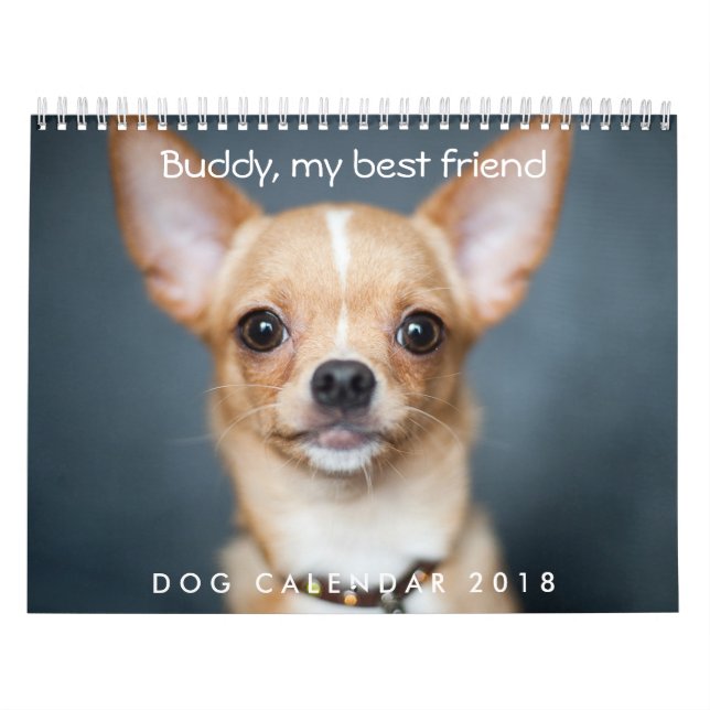 Personlig 2018 - hund Lägg till bild Kalender (Omslag)