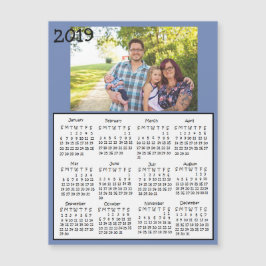 Personlig 2019 Family Photo Magnet Calendars