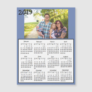 Personlig 2019 Family Photo Magnet Calendars