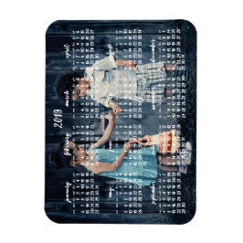 Personlig 2019 Magnetisk kalender 3x4 Magnet