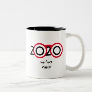 Personlig 2020-Perfektens skript för Anpassningsba Två-Tonad Mugg