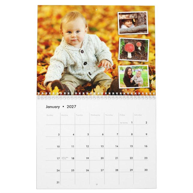 Personlig 2024 anpassningsbar för fotokalender kalender (Jan 2027)