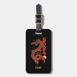 Personlig 2024 Året för Dragmärkena Bagagebricka