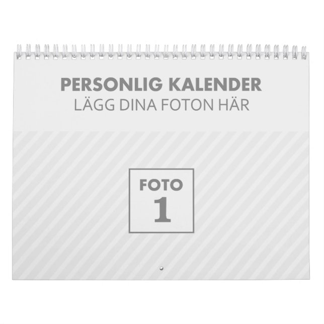 Personlig 2024 Kalender fotkalender årskal (Omslag)