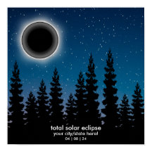 Personlig 2024 Solar Eclipse Souvenir Memento