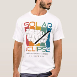 Personlig 2024 Solar Eclipse Souvenir Memento T T Shirt
