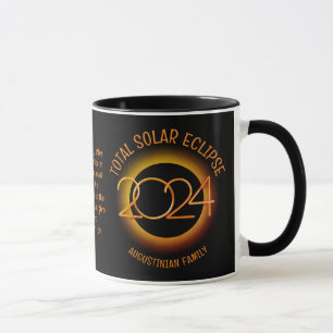 Personlig 2024 TOTAL SOLAR ECLIPSE-familj Mugg