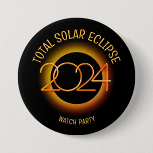 Personlig 2024 TOTAL SOLAR ECLIPSE Knapp