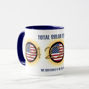 Personlig 2024 TOTAL SOLAR ECLIPSE USA Mugg