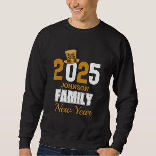Personlig 2025 Familj Namn Gott nytt år Lång Ärmad Tröja